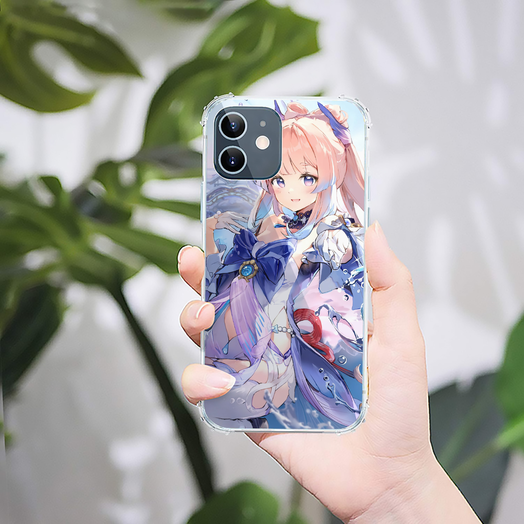 げんし神 genshin 【iPhone 12シリーズ対応】透明スマホケース（クリアソフトケース）